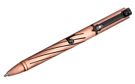 Olight O Pen Pro Cu. Тактическая ручка с фонарём и лазерным указателем (медный корпус)